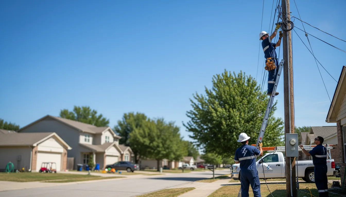 Residential electrician providing installation services in Tarrytown, GA